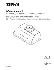 Zephyr Monsoon II AK9346BS Guide D'utilisation, D'entretien Et D'installation
