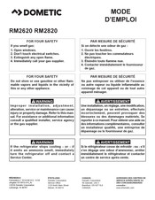 Dometic RM2820 Mode D'emploi