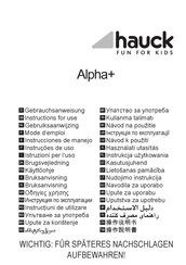 Hauck Alpha+ Mode D'emploi