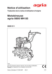 Agria 0800 MH 85 Mode D'emploi