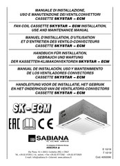 Sabiana SKYSTAR-ECM Manuel D'installation, D'utilisation Et D'entretien