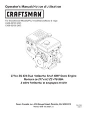 Craftsman C459-52105 Notice D'utilisation