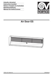Vortice AD900ES Notice D'emploi Et D'entretien
