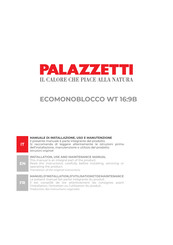 Palazzetti ECOMONOBLOCCO WT 16:9B N13 Manuel D'installation, D'utilisation Et De Maintenance