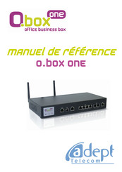 ADEPT Telecom O.box One Manuel De Référence