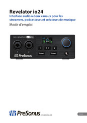 PRESONUS Revelator io24 Mode D'emploi