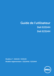 Dell E2314H Guide De L'utilisateur