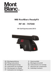 Mont Blanc MB RoofBars ReadyFit RF 49 Instructions De Montage