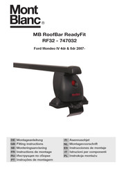 Mont Blanc MB RoofBar ReadyFit RF32 Instructions De Montage