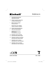 EINHELL TC-CD 18-2 1h Mode D'emploi D'origine
