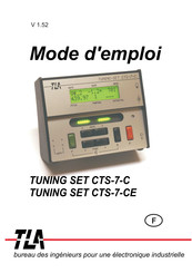 TLA TUNING SET CTS-7-CE Mode D'emploi