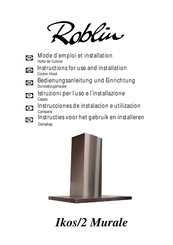 ROBLIN Ikos/2 Mode D'emploi Et Installation