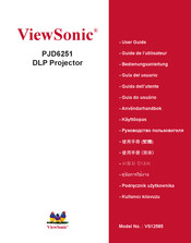 ViewSonic PJD6251 Guide De L'utilisateur