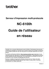 Brother NC-6100h Guide De L'utilisateur