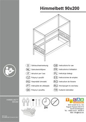 Ticaa Himmelbett 90x200 Instructions D'utilisation