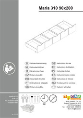 Ticaa Maria 310 Instructions D'utilisation