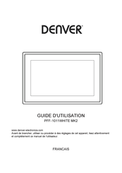 Denver PFF-1011WHITE MK2 Guide D'utilisation