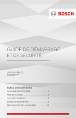 Bosch SHEM63 Série Guide De Démarrage Et De Sécurité