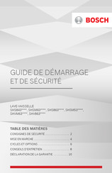 Bosch SHVM63 Série Guide De Démarrage Et De Sécurité