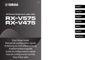 Yamaha RX-V575 Manuel De Configuration Rapide