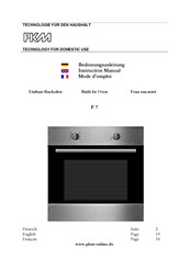 Pkm F 7 Mode D'emploi