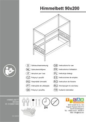 Ticaa Himmelbett 90x200 Instructions D'utilisation