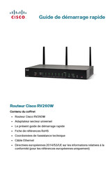 Cisco RV260W Guide De Démarrage Rapide