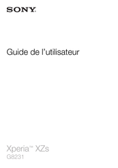 Sony Xperia XZs Guide De L'utilisateur