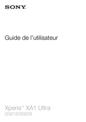 Sony G3226 Guide De L'utilisateur