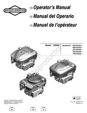 Briggs & Stratton 120000 Manuel De L'opérateur