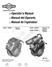 Briggs & Stratton Vanguard Gasoline EFI 61E100 Manuel De L'opérateur