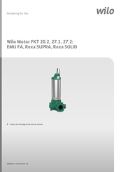 Wilo FKT 20.2 Notice De Montage Et De Mise En Service