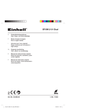 EINHELL BT-SM 2131 Dual. 43.008.30 Mode D'emploi D'origine