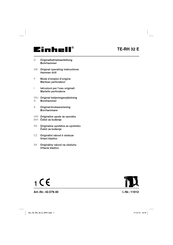 EINHELL 42.579.40 Mode D'emploi D'origine