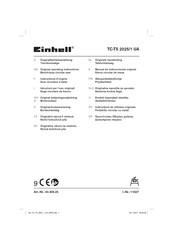 EINHELL TC-TS 2025/1 UA Instructions D'origine