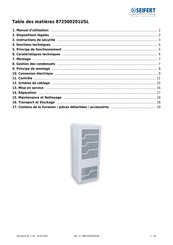 Seifert 872500201USL Guide D'utilisation