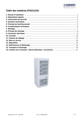 Seifert 876221201 Manuel D'utilisation