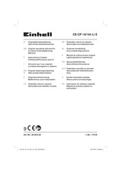 EINHELL CE-CP 18/180 Li E Instructions D'origine