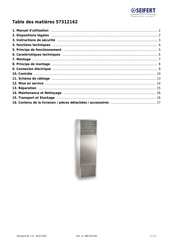 Seifert 57312162 Manuel D'utilisation