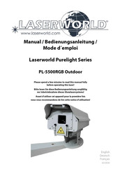 Laserworld Purelight Série Mode D'emploi