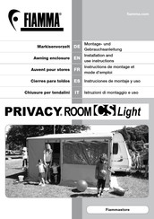 Fiamma Privacy Room CS LIGHT 310 Instructions De Montage Et Mode D'emploi