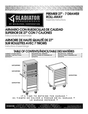 Gladiator Garageworks GATC26P6WG Instructions D'assemblage