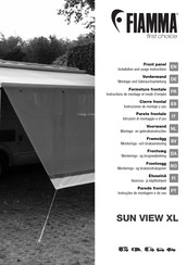 Fiamma SUN VIEW XL Instructions De Montage Et Mode D'emploi