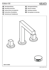 KEUCO Edition 90 59015 010000 Instructions D'installation