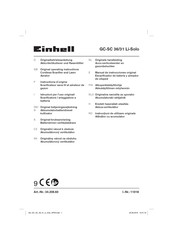 EINHELL GC-SC 36/31 Li-Solo Instructions D'origine