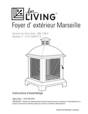 for Living S-FT1236PST-B Instructions D'assemblage