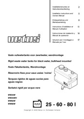 Vetus WW25WH Instructions D'installation Et Manuel D'utilisation