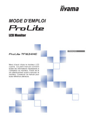 Iiyama ProLite TF1634MC Mode D'emploi