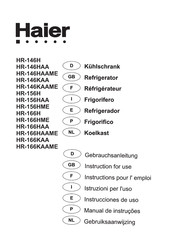 Haier HR-146HAAME Instructions Pour L'emploi