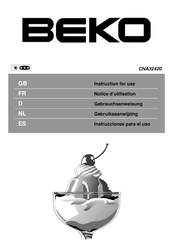 Beko CNA32420 Notice D'utilisation